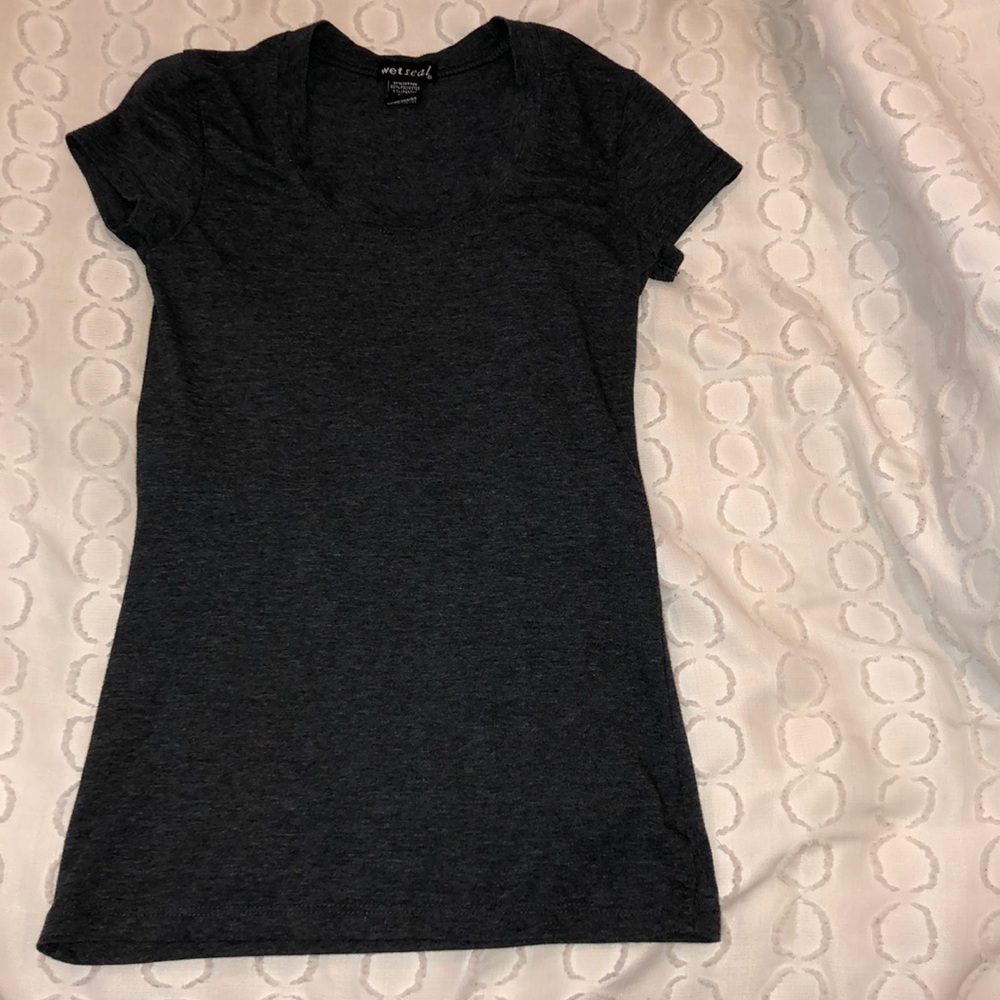 Dark grey top